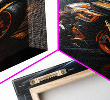 Load image into Gallery viewer, Futuristic Cyberpunk Motorcycle Concept Art, Sport Bike Canvas Print