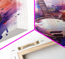 Load image into Gallery viewer, Banjo Gift, Banjo Wall Art Canvas Print, Country Music Art, Guitar Art, Banjo Poster Print, Banjo Gifts, Musical Art, Southern Music Decor