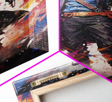 Load image into Gallery viewer, Cosmic Cyberpunk Cowboy Graffiti Art, Framed Canvas Print #4954