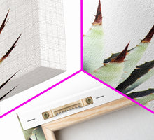 Load image into Gallery viewer, Desert Cactus Art Print, Modern Home Decor, Framed Canvas Print Or Poster, Botanical Print Desert Art Cactus, Bathroom Or Bedroom Or Office