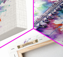 Carregar imagem no visualizador da galeria, Flute Wall Art, Instrument Print, Graffiti Art, Framed Canvas Print, Cool Studio Wall Decor, Music Gift