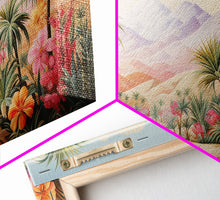 Cargar imagen en el visor de la galería, Flower Wall Art, Desert Landscape Wall Art, Mountain Art, Palm Trees Art, Tropical Art, Panoramic Art, Wall Art, Canvas Art, Landscape Art