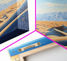 Load image into Gallery viewer, Desert Art, Framed Canvas Print, Landscape Painting, Poster Art, Desert Art Print, Saharan Desert, Sahara, Southwestern Art, Boho Decor