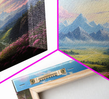 Load image into Gallery viewer, Beautiful Mountain Painting Canvas Print, Landscape Oil Painting, Minimalist Modern Art, Canvas Painting, Framed Mountain Art Print