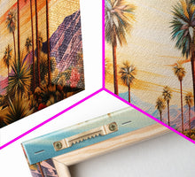 Load image into Gallery viewer, Desert Landscape, Palm Tree Wall Art, Sunset Wall Print, Panoramic Art, Wall Art, Canvas Art, Landscape Art, Thank You Gift, Home Décor