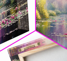 Cargar imagen en el visor de la galería, Fantasy Art, Lake Wall Print, Water Lilies Wall Art, Trees Wall Art, Panoramic Art, Wall Art, Canvas Art, Landscape Art, Long Wall Art