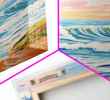 Cargar imagen en el visor de la galería, Colorful Sunset Wall Art, Beach Wall Print, Seascape Art, Nature Print, Canvas Print, Wall Art, Vertical Art, Beach House Art, Travel Print