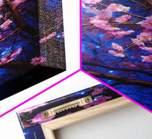 Cargar imagen en el visor de la galería, Cherry Blossom Art, Pink Flowers, Japanese Art, Sakura, Canvas Print, Wall Art, Vertical Art, Gift For Boss, Preppy Room Decor, Office Print