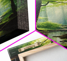 Carregar imagem no visualizador da galeria, Forest Wall Art, Nature Inspired Art, Trees Art, Canvas Print, Wall Art, Vertical Print, Engagement Gift, Camper Wall Decor, Bedroom Prints