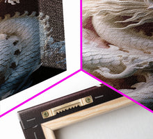 Load image into Gallery viewer, Dragon Art, Sculpture Wall Art, Asian Decor, Canvas Print, Wall Art, Vertical Print, Gift For Couples, Dorm Room Art, Living Room Prints