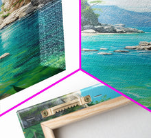 Load image into Gallery viewer, Beach Cove Wall Art, Ocean Print, Seashore Wall Art, Canvas Print, Wall Art, Vertical Art, Seascape Art Print, College Dorm Decor, RV Decor