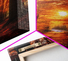 Carregar imagem no visualizador da galeria, Fall Forest Art, Trees Art Print, Nature Wall Art, Sunset Art, Canvas Print, Wall Art, Vertical Art, Dining Room Prints, Hostess Gift