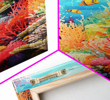 Load image into Gallery viewer, Under The Sea, Canvas Print, Wall Art, Vertical Art, Ocean Nursery Art, Nautical Wall Art, Home Decor Prints, Gift For Friend, Dorm Room Art