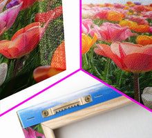Load image into Gallery viewer, Tulip Print, Flower Wall Art, Vibrant Wall Art, Canvas Print, Wall Art, Vertical Art, Dining Room Prints, New Homeowner Gift, Ranch Decor