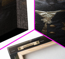 Carregar imagem no visualizador da galeria, Admiral Meow Reporting For Duty, Victorian Cat Portrait Art, Framed Canvas Print, Gothic Dark Academia Wall Art