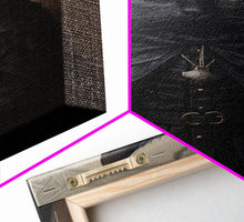 Load image into Gallery viewer, Cute Victorian Cat Portrait, Halloween Decor, Oil Painting Of A Gothic Victorian Cat, Halloween Wall Art, Framed Canvas Print