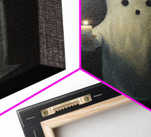 Load image into Gallery viewer, Ghost Holding A Candle Halloween Decor, Art Canvas Print, Spooky Ghost Wall Art, Fall Decor, Halloween wall decor, Funny Halloween Art