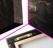 Carregar imagem no visualizador da galeria, Eternal Slumber, Framed Canvas Print, Creepy Victorian Oil Painting, Halloween Art Prints, The Sleeping Skeleton Painting