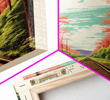 Load image into Gallery viewer, Cuyahoga Valley National Park Travel Poster Print, Canvas Print Wall Art, Ohio Travel Art, Midcentury Modern Travel Decor