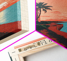 Load image into Gallery viewer, Dry Tortugas National Park FloridaTravel Art, National Park Print, Minimalist Travel Art, Midcentury Modern Style Landscape Painting