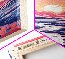 Load image into Gallery viewer, Gates of the Arctic National Park Travel Poster Art, Canvas Print Wall Art, Alaska Travel Art, Midcentury Modern Travel Decor, MCM Wall Art