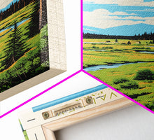 Load image into Gallery viewer, Kobuk Valley National Park, Alaska Travel Art, National Park Print, Minimalist Travel Art, Midcentury Modern Retro Style Landscape