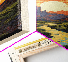 Load image into Gallery viewer, Biscayne National Park Florida Travel Art, National Park Print, Minimalist Travel Art, Midcentury Modern Style Landscape Painting