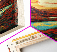 Load image into Gallery viewer, Big Bend National Park Texas Travel Art, National Park Print, Minimalist Travel Art, Midcentury Modern Style Landscape Painting