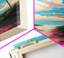 Load image into Gallery viewer, Biscayne National Park, Framed Wall Art Canvas Print, Travel Poster, Florida Travel Art, Roadtrip Decor, Cool Art, Retro State Park Art