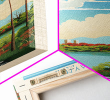 Load image into Gallery viewer, Biscayne National Park, Framed Wall Art Canvas Print, Travel Poster, Florida Travel Art, Roadtrip Decor, Cool Art, Retro State Park Art