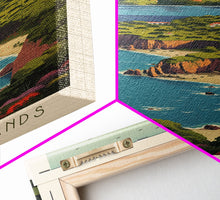 Carregar imagem no visualizador da galeria, Channel Island National Park Travel Poster Print, Canvas Print Wall Art, California Travel Art, Midcentury Modern Travel Decor