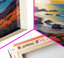Cargar imagen en el visor de la galería, Channel Islands National Park California Travel Art, National Park Print, Minimalist Travel Art, Midcentury Modern Style Landscape Painting