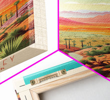 Load image into Gallery viewer, Death Valley National Park California Travel Art, National Park Print, Minimalist Travel Art, Midcentury Modern Style Landscape Painting