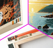 Carregar imagem no visualizador da galeria, Acadia National Park, Panoramic Maine Travel Art, National Park Print, Minimalist Travel Art, Midcentury Modern Style Landscape