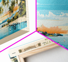 Load image into Gallery viewer, Biscayne National Park, Panoramic Florida Travel Art, National Park Print, Minimalist Travel Art, Midcentury Modern Style Landscape