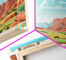 Carregar imagem no visualizador da galeria, Canyonlands National Park, Panoramic Utah Travel Art, National Park Print, Minimalist Travel Art, Midcentury Modern Style Landscape