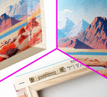 Load image into Gallery viewer, Death Valley National Park, Panoramic California Travel Art, National Park Print, Minimalist Travel Art, Midcentury Modern Style Landscape