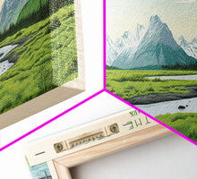 Cargar imagen en el visor de la galería, Gates Of The Arctic National Park Panoramic Alaska Travel Art, National Park Print, Minimalist Travel Art, Midcentury Modern Style Landscape