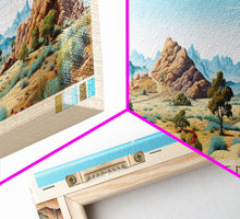 Load image into Gallery viewer, Joshua Tree National Park, Panoramic California Travel Art, National Park Print, Minimalist Travel Art, Midcentury Modern Style Landscape