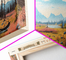 Load image into Gallery viewer, Kobuk Valley National Park, Panoramic Alaska Travel Art, National Park Print, Minimalist Travel Art, Midcentury Modern Style Landscape