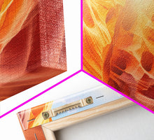 Load image into Gallery viewer, Beautiful Photographic Panoramic of Antelope Canyon Arizona, Sunset Photography, Framed Canvas Print, Landscape Photography, Landmark Art