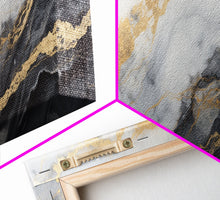 Carregar imagem no visualizador da galeria, Abstract print White and gold Marble wall art Abstract Canvas art Marble Wall decor Modern wall art Abstract Printable wall art
