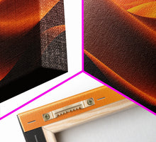 Load image into Gallery viewer, Asbtract Art Deco Style Sand Dunes, Framed Canvas Print, Living Room Decor, MCM Style Art, Midcentury Modern, Minimalist Art