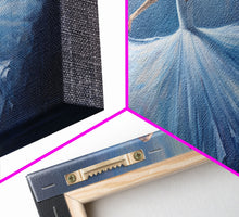 Load image into Gallery viewer, Ballerina Wall Art Watercolor Framed Canvas Print, Ballet Wall Decor, Ballet Prints, Ballerina Tutu and Slippers, Girl Room Nursery Art