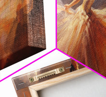 Load image into Gallery viewer, Ballerina Wall Art Watercolor Framed Canvas Print, Ballet Wall Decor, Ballet Prints, Ballerina Tutu and Slippers, Girl Room Nursery Art