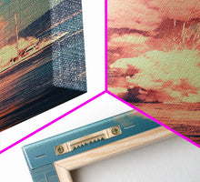 Cargar imagen en el visor de la galería, Exploding Boat, Nautical Wall Art, Ocean Wall Art, Canvas Print, Wall Hanging, Portrait Art, Unique Gift, Home Decor Prints, Office Decor