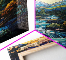 Carregar imagem no visualizador da galeria, Abstract Wall Art, Nature Wall Art, Forest Print, Canvas Print, Wall Hanging, Portrait Art, River Art, Office Wall Decor, Housewarming Gift