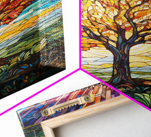 Carregar imagem no visualizador da galeria, Fall Wall Art, Abstract Art, Tree Wall Art, Canvas Print, Wall Hanging, Portrait Art, Nature Print, Realtor Thank You, Living Room Wall Art