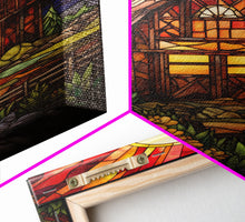 Carregar imagem no visualizador da galeria, Farm House Decor, Autumn Art, Abstract Art, Canvas Print, Wall Hanging, Portrait Art, Gift For The Home, Rustic Wall Decor, Country Home Art