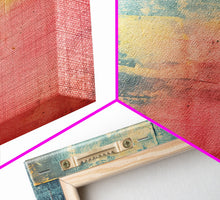 Load image into Gallery viewer, Denim Canvas Print Wall Art, Tie Dye Denim Texture Print On Canvas, Unique Wall Art, Boho Style Art, Minimalist Wall art